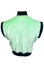 Load image into Gallery viewer, Lorenzo Cropped Lime Velour Tank
